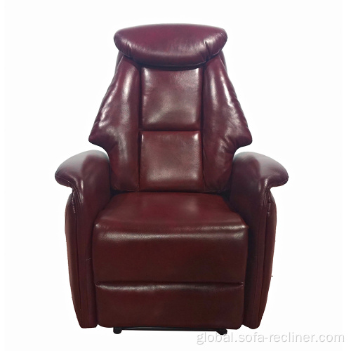 Single Manual Recliner Chair New design Leisure Leather Recliner sofa chair Manufactory